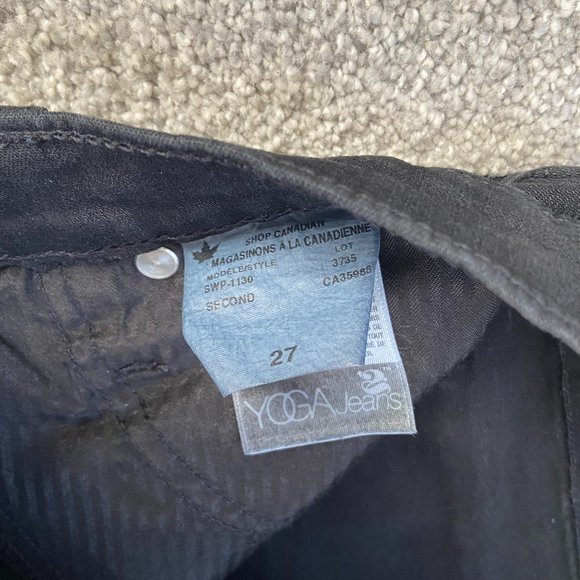 Yoga black jeans, size 27 - Picture 2 of 3